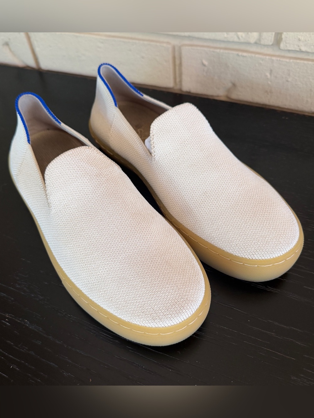 Rothys The Original Slip On Sneakers Womens Sz 6 Shoes Ivory Round Toe Casual